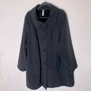 Penningtons Black Button Front Light Jacket 4X
